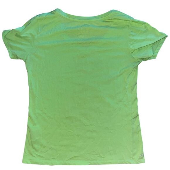 The Nike Tee Dri-Fit Lime Green Short Sleeve - Picture 2 of 2